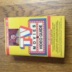 First Printing Vintage TV Movies & Video Guide 1989 Edition Paperback Book